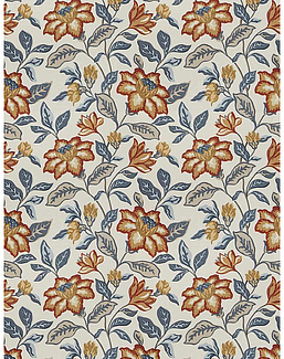 Ткань Fabricut French General Vignettes Indigo Delphine/Sienna