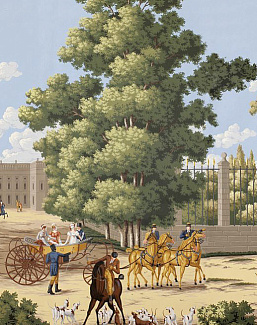 Обои Paul Montgomery Studio Fine Painted Wallpapers The Fox Chase