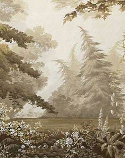 Обои Paul Montgomery Studio Fine Painted Wallpapers Tropical Views