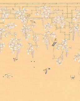 Обои Paul Montgomery Studio Fine Painted Wallpapers Wisteria
