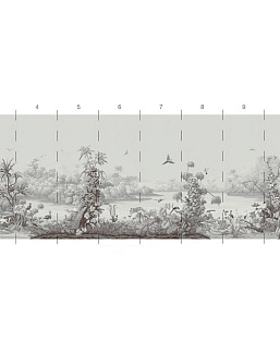 Обои Paul Montgomery Studio Murals For Unique Walls Amazonia/Grisaille