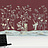 Обои Paul Montgomery Studio Murals For Unique Walls Chai Wan/Claret