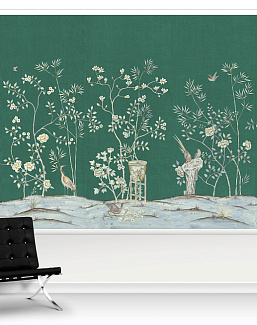 Обои Paul Montgomery Studio Murals For Unique Walls Chai Wan/Emerald
