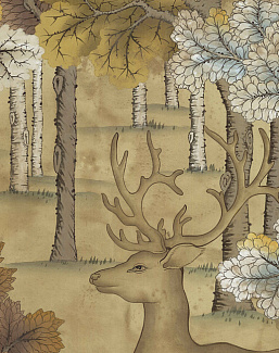 Обои Paul Montgomery Studio Murals For Unique Walls Combray Antiqued/Antique