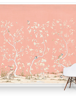 Обои Paul Montgomery Studio Murals For Unique Walls Lavena/Coral
