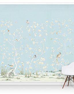 Обои Paul Montgomery Studio Murals For Unique Walls Lavena/Cyan