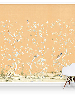 Обои Paul Montgomery Studio Murals For Unique Walls Lavena/Orange