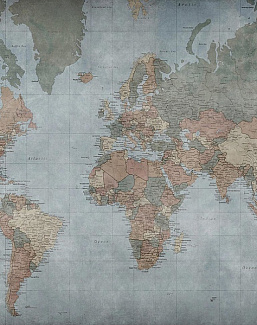 Обои Factura Kids WORLD MAP/1