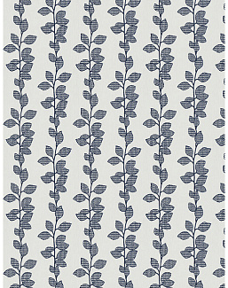 Ткань Fabricut Chromatics Vol.XXVI Azure RosseauLeaves/Navy