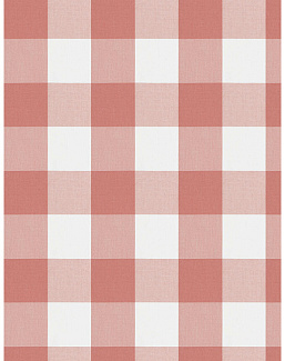 Ткань Fabricut Clean & Classic Indoor/Outdoor Checks & Stripes CampingCheck/Coral