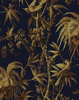 Обои House Of Hackney WII Newness 2018 Aurora/Midnight Gold