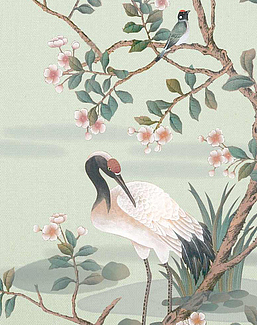 Панно и фотообои Misha China Classic P23B/Pale Blue