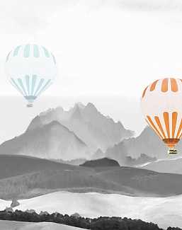 Панно и фотообои Misha Asia Balloons/White