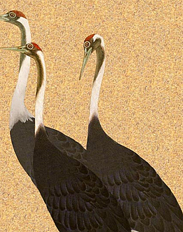 Панно и фотообои Misha Asia Cranes/Dark Gold