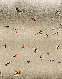 Панно и фотообои Misha Asia Dragonflies/White Gold