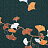 Панно и фотообои Misha Asia Ginkgo/Blue Petrolio