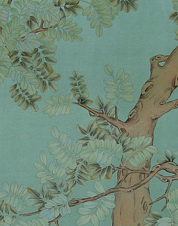 Панно и фотообои Misha Asia Pagoda Tree/Forest Green