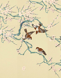 Панно и фотообои Misha Asia Sparrows/Butter