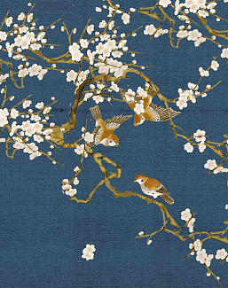 Панно и фотообои Misha Asia Sparrows/Blu Balena