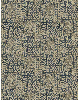 Ткань Fabricut Natural Nuances Vignettes Night Areca/Denim