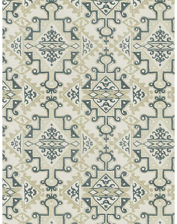 Ткань Fabricut Natural Nuances Vignettes Juniper Feldiance/Jade
