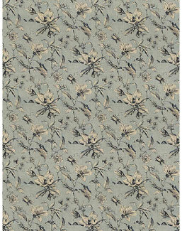 Ткань Fabricut Natural Nuances Vignettes Juniper Fieldcress/Ink