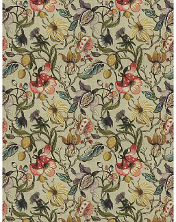 Ткань Fabricut Natural Nuances Vignettes Juniper Euphorbia/Spring