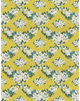 Ткань Fabricut Iris Apfel RoseFloral/Chartreuse
