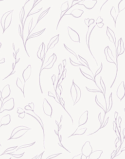 Ткань Marufabrics Collection 1 LeavesLilac