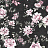 Ткань Marufabrics Collection 1 Blossom/Black