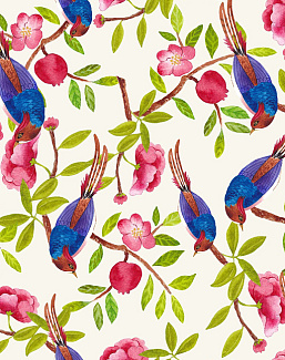 Ткань Marufabrics Collection 2 Bluebirds