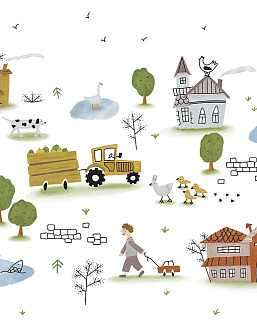 Панно и фотообои Ortograf Бесшовные обои и фрески ECO 35285