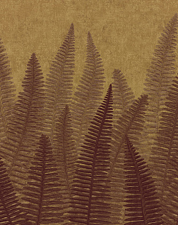 Панно и фотообои Italreflexes Macro Fern-005/PureGold