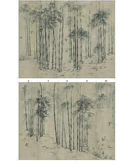 Панно и фотообои Paul Montgomery Studio Complete Collection Bamboo Forest Beige