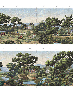 Панно и фотообои Paul Montgomery Studio Complete Collection Jefferson Country Antiqued