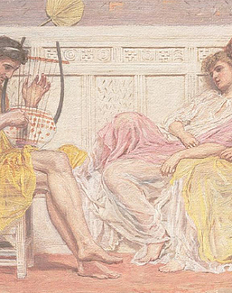 Панно и фотообои Affresco Фрески и фотообои Albert Joseph Moore A Musician