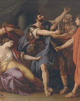 Панно и фотообои Affresco Фрески и фотообои Gavin Hamilton The Death of Lucretia