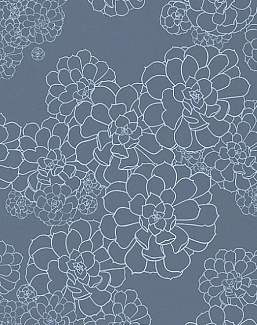 Обои Paint & Paper Library Tresco Aeonium Blue Blood