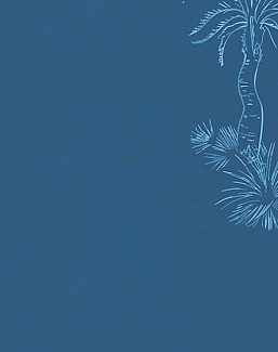 Обои Paint & Paper Library Tresco Lighthouse Palm Blue Pearl