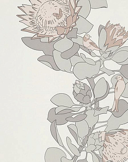 Обои Paint & Paper Library Tresco Protea Trail Salt