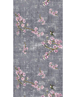 Обои Nicolette Mayer Blossom Chinoiserie Blossom Fantasia/Charcoal