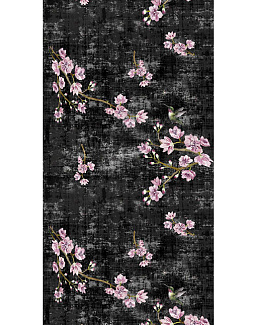 Обои Nicolette Mayer Blossom Chinoiserie Blossom Fantasia/Black Pink