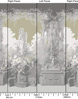 Панно и фотообои Nicolette Mayer Regence Redux Jardin Defosse/Putty
