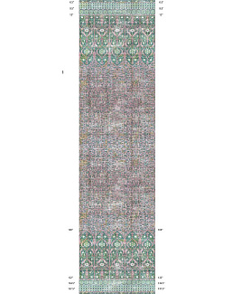 Обои Nicolette Mayer Ottoman Fantasy Iznik Overdye/Green Pink