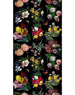 Обои Nicolette Mayer Royal Delft Flora-Fauna-Black