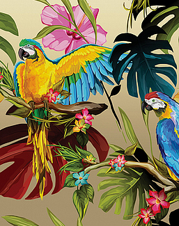 Панно и фотообои Yo2 Tropical Screens TS1.09/Gold