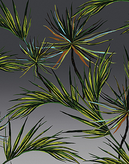 Панно и фотообои Yo2 Luminous Palms LP1.02/Silver