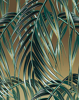 Панно и фотообои Yo2 Luminous Palms LP1.05/Gold