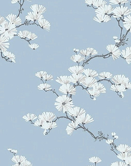 Обои Paper & Ink Navy, Grey & White BL70512