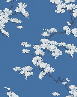 Обои Paper & Ink Navy, Grey & White BL70522